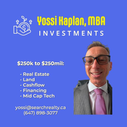Yossi Kaplan Investments 250k to 250Mil